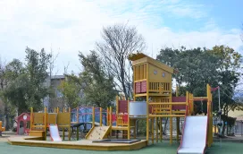 収穫を楽しむ森の木幼稚園の園児