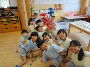 雨の日でも森っ子は元気いっぱい！！（阿井）