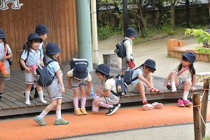 雨でも元気＆中学生になったくすっ子達！！（眞子）