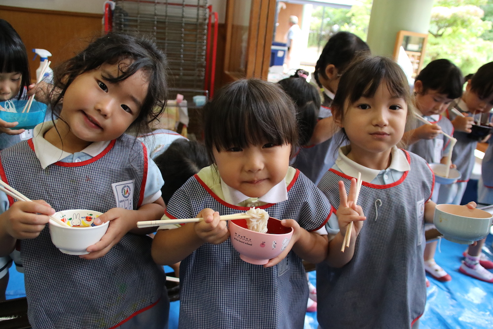 そうめん流し☆写真多めデス！(畑中)