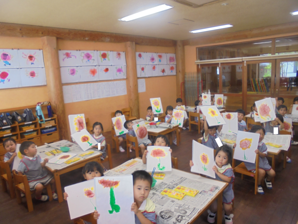 うさぎぐみ絵画指導♪ | 神戸保育園のブログ