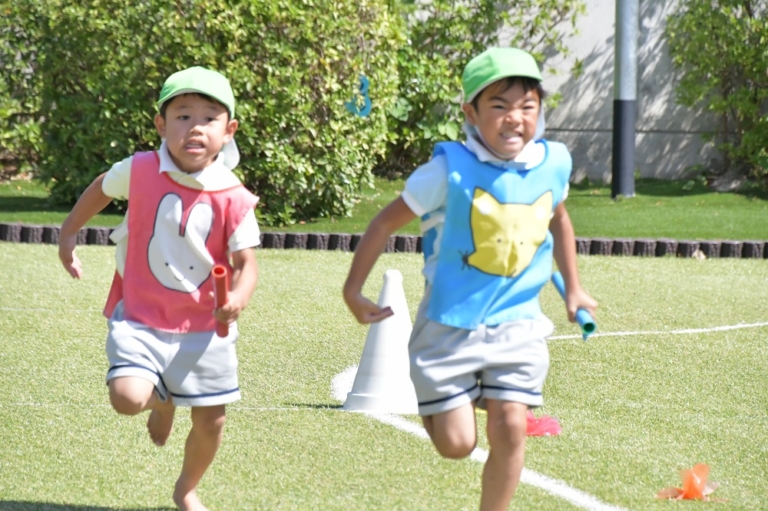 くすっ子パワーで台風を吹き飛ばせ～！(田嶋)