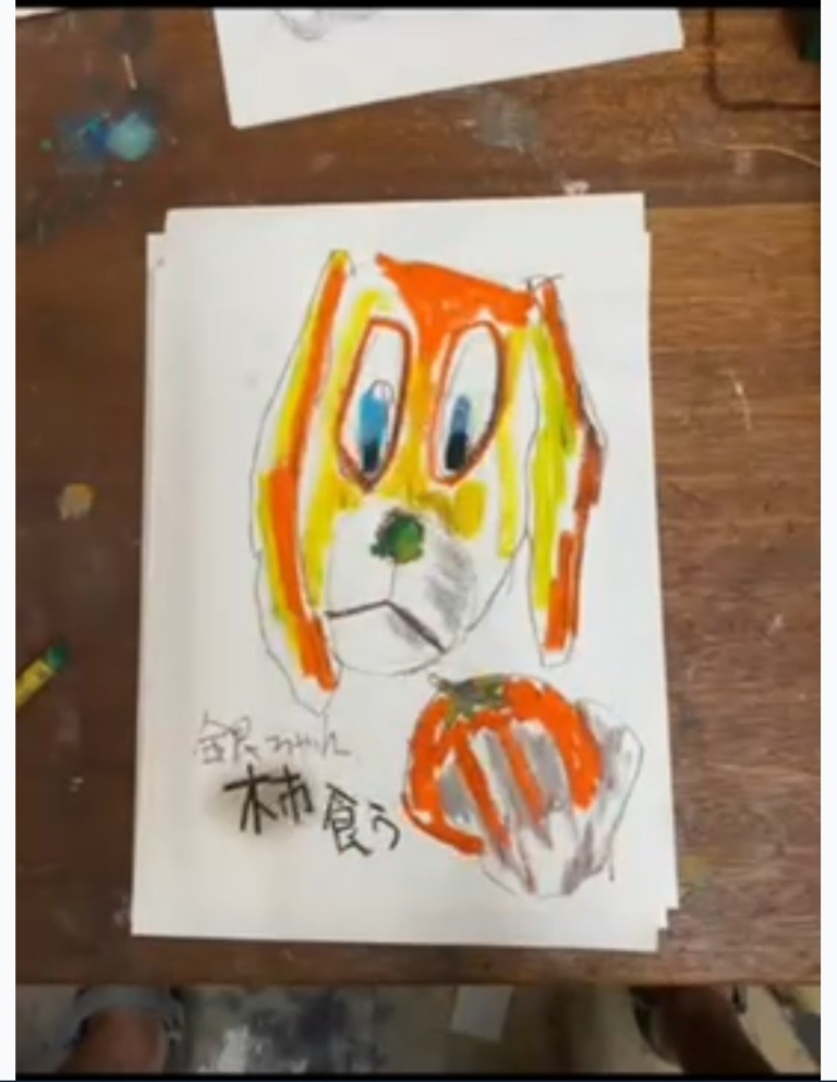 Kei先生のお家でお絵描き講座③～柿食うぎんちゃん～