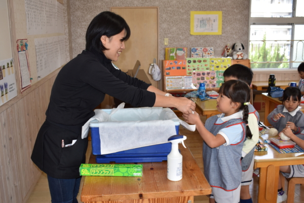 もみっ子米完食＆避難訓練(竹下)