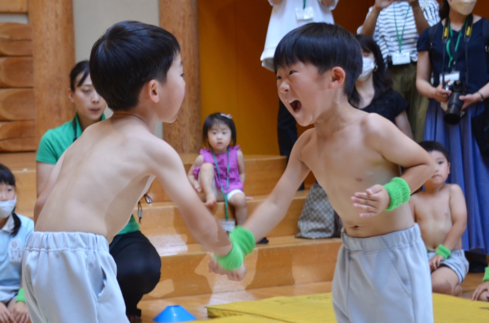 年長レスリング大会・幼稚園見学会&キッズ体操(見矢)