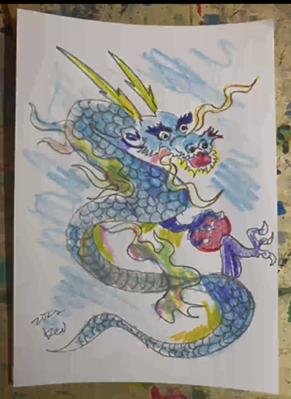 KEI先生よりお絵描き動画~『龍』~