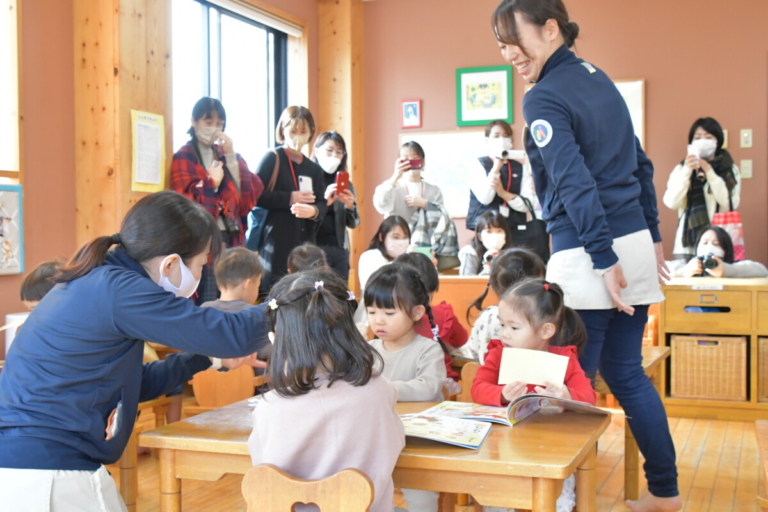 二歳参観＆もちつき道具見学（畑中・中富）