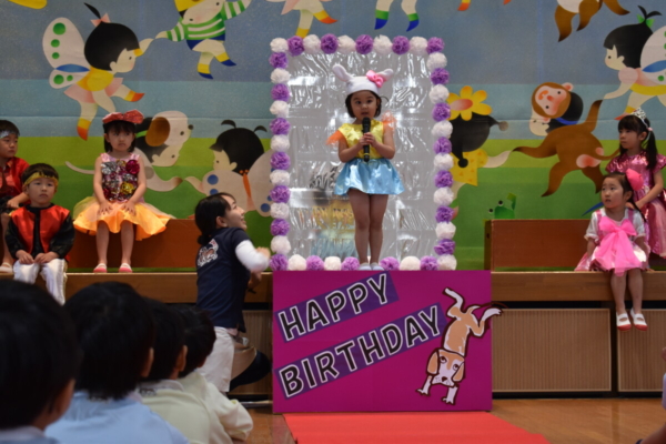 今年度初の誕生会！！（江口）