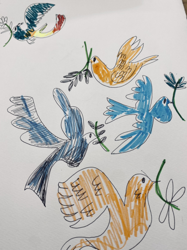 KEI先生よりお絵描き動画~『鳩』~