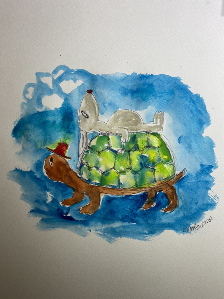 kei先生のお家でお絵かき講座⑰～うさぎと亀～