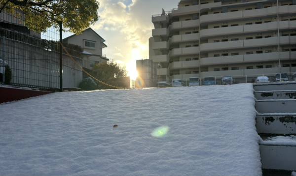 雪景色の中に…？！