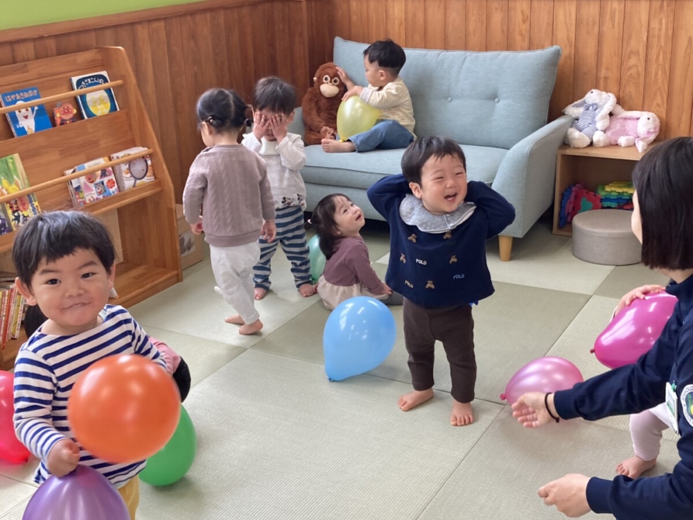 つぼみ組(一歳)の様子(中山)