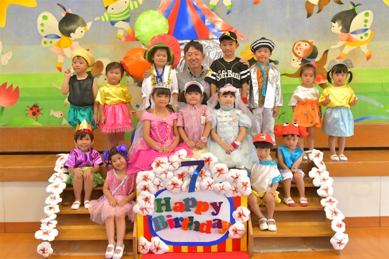 七夕誕生会＆笹燃やし☆（楠元優乃香）
