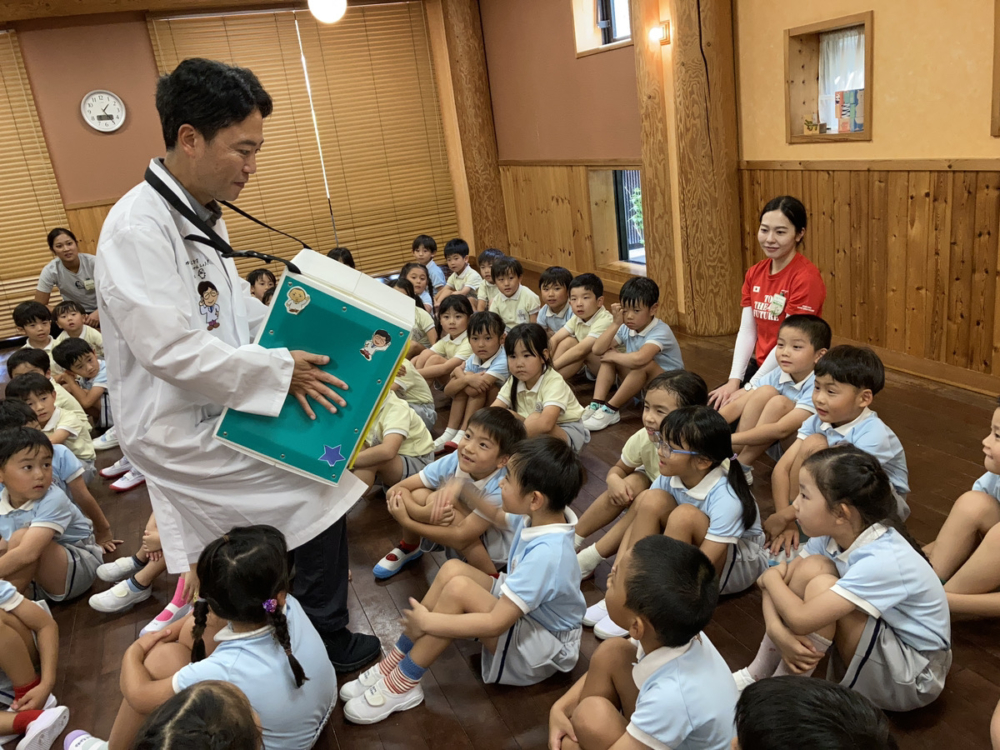 森の木：空気砲を体験！（小嶺）