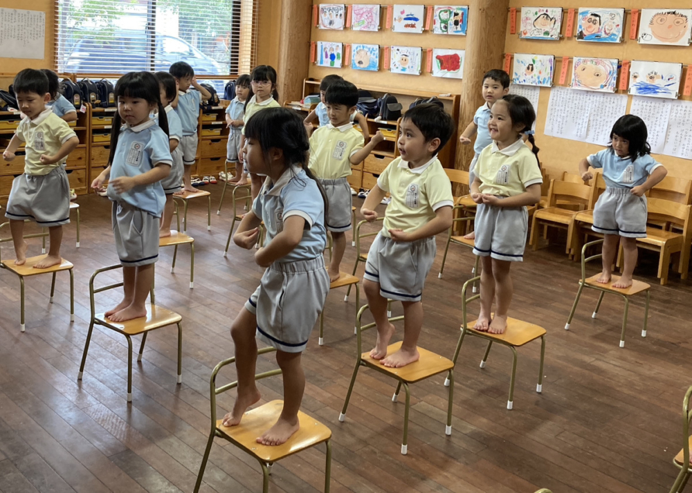 森の木：運動会練習、頑張っています！（田中）