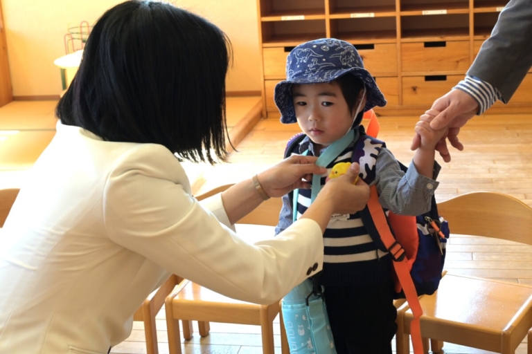 第７４回入園式＆女の子部分散登園(栁田)
