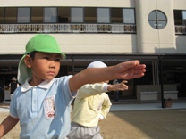 運動会3日前の子ども達にせまる!!(森)